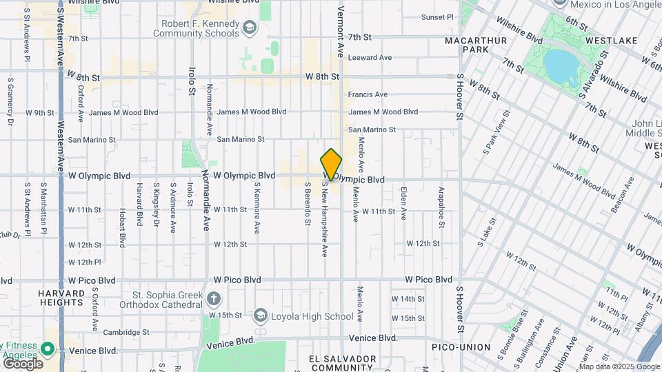 1020 S New Hampshire Ave Map and Location Details