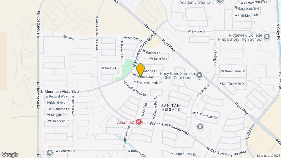 3341 W Yellow Peak Dr Map and Location Details