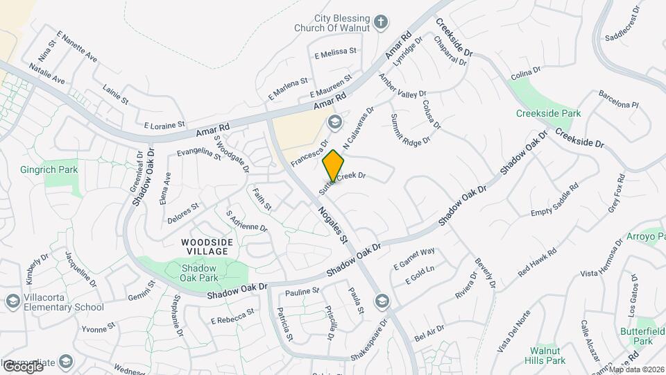 18820 Sutter Creek Dr Map and Location Details