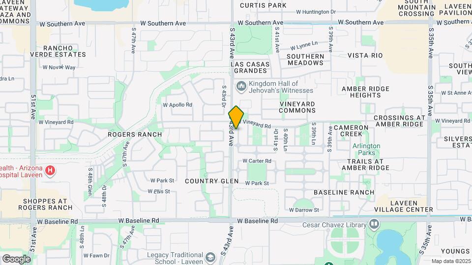 6820 S 42nd Ln Map and Location Details