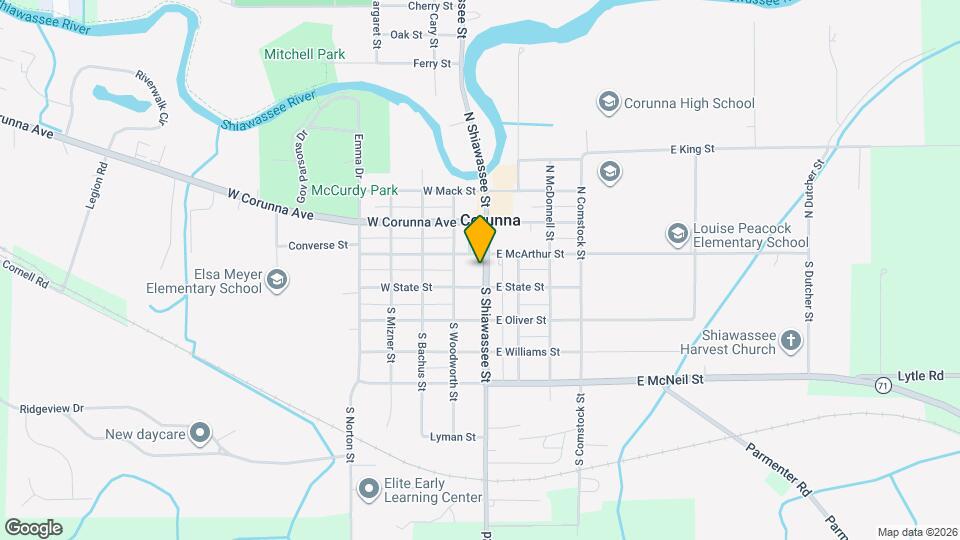 111 N Shiawassee St Map and Location Details