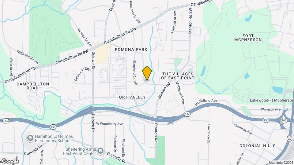 1936 Fort Valley Dr SW Mapa y Detalles de la Ubicación