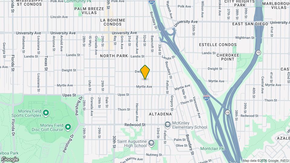 3531 1/2 32nd St Map and Location Details