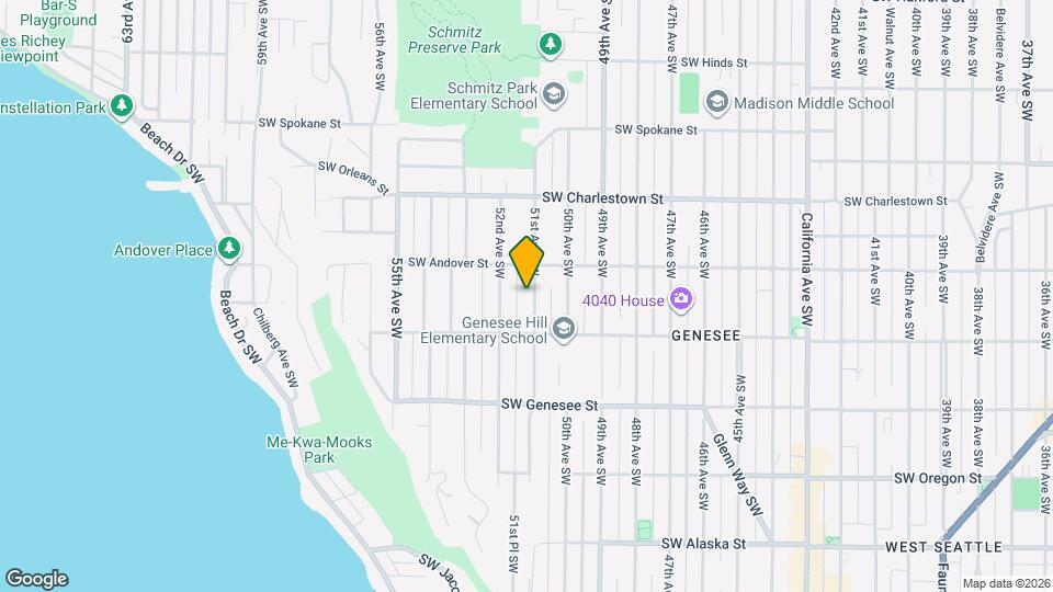 4027 51st Ave SW Map and Location Details