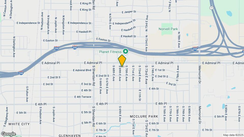 13 S 69th E Ave Mapa y Detalles de la Ubicación