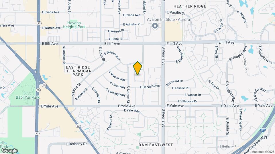 2456 S Oakland Cir Map and Location Details