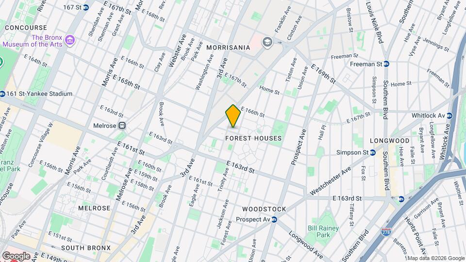 667 E 165th St, Unit 1 Mapa y Detalles de la Ubicación
