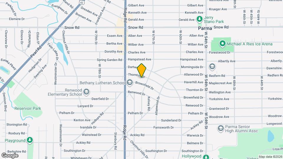 6903 Thornton Dr Map and Location Details