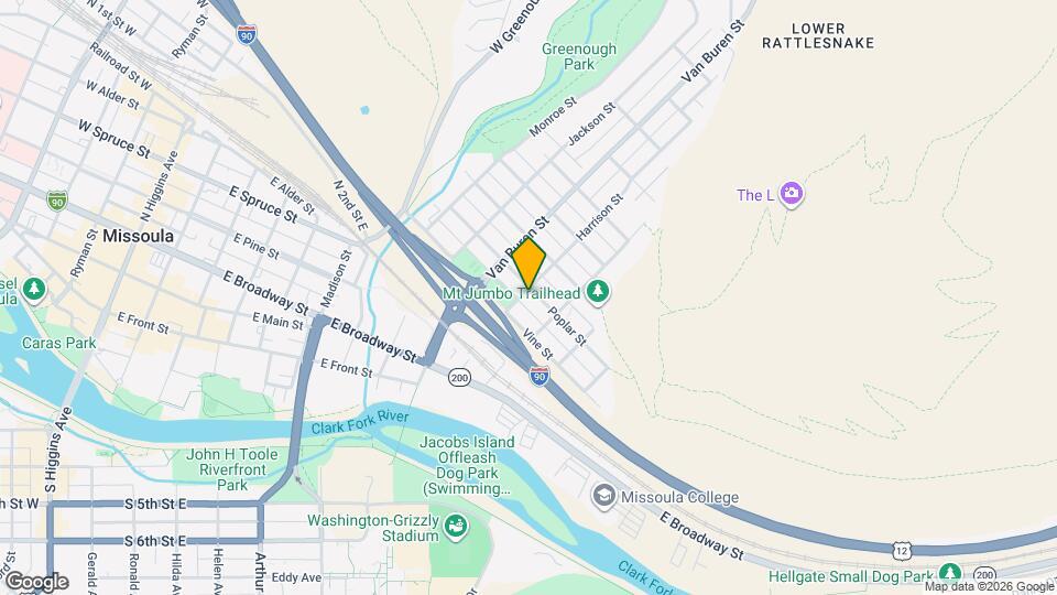 1007 Poplar St Map and Location Details