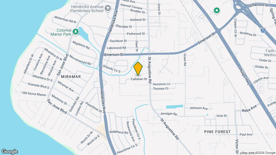 1741 Callahan St Map and Location Details