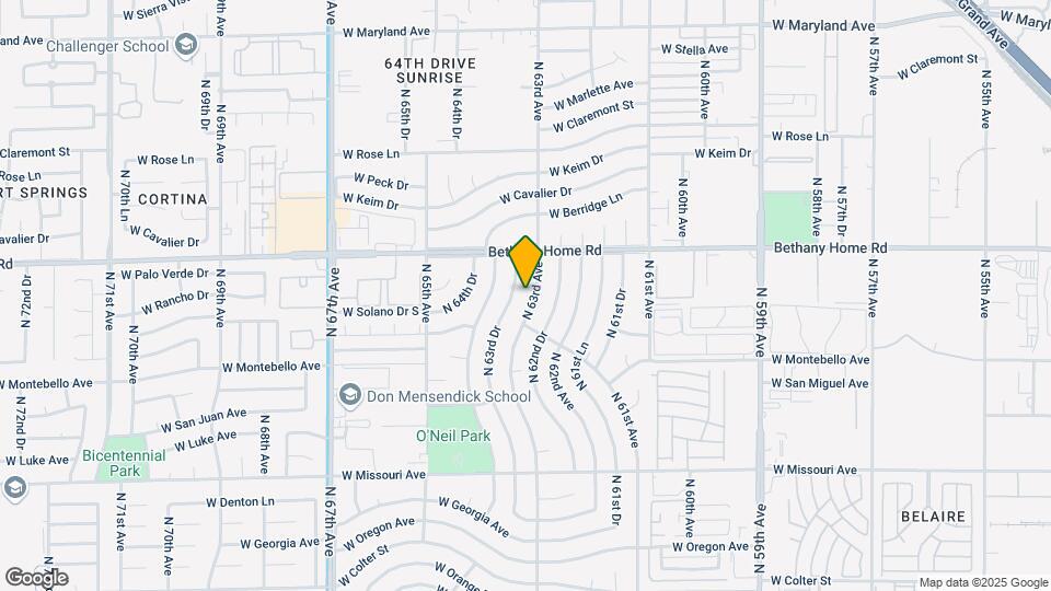 5808 N 63rd Ave Mapa y Detalles de la Ubicación