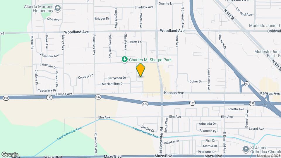 1709 Nighthawk Way Map and Location Details