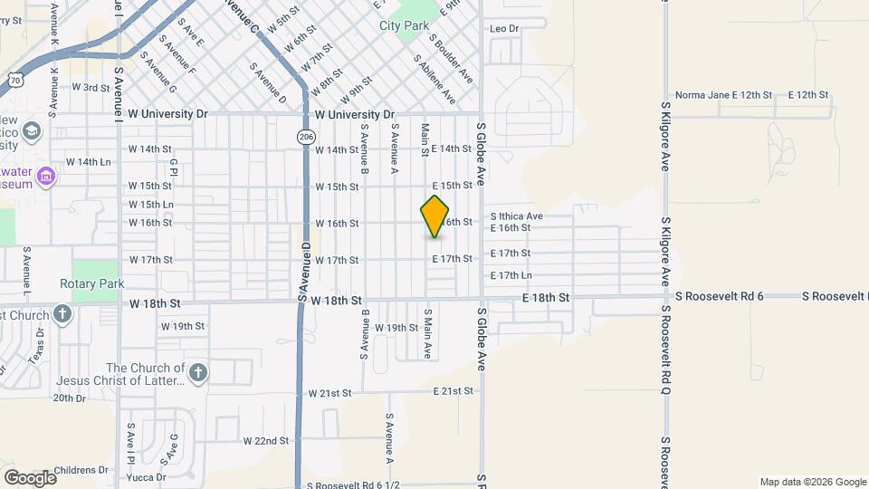 1617 S Main Ave Map and Location Details