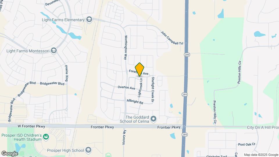 4115 Lightcreek Ln Map and Location Details