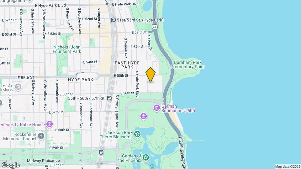 5533 S Everett Ave-Unit -2N Mapa y Detalles de la Ubicación