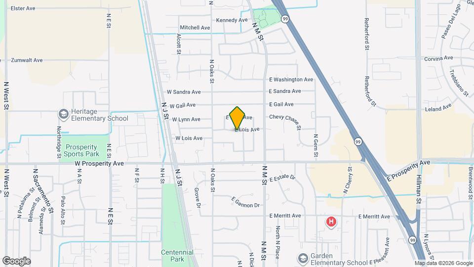 233 E Lois Ave Map and Location Details