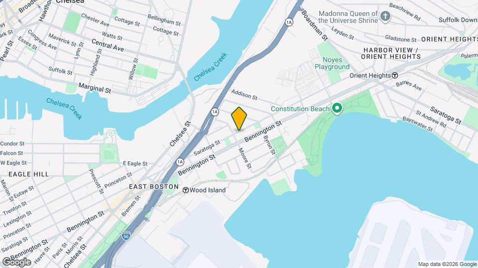 729 Saratoga St, Unit 2 Map and Location Details