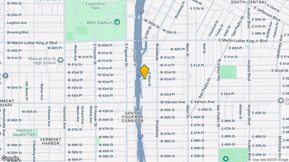 4238 S Grand Ave Map and Location Details