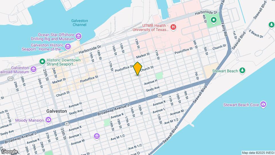 1402 Winnie St-Unit -1 Mapa y Detalles de la Ubicación