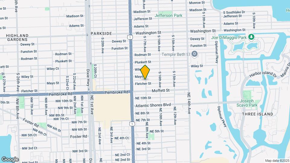 1701 Fletcher St Map and Location Details