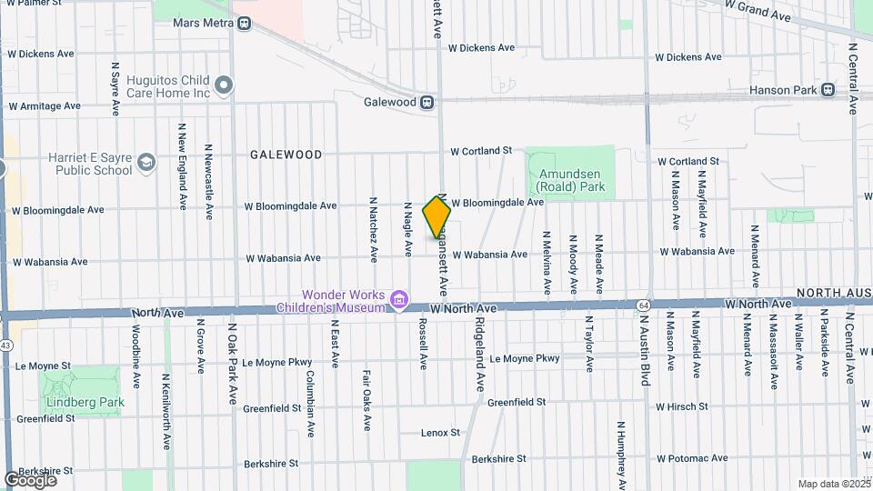 1706 N Narragansett Ave Mapa y Detalles de la Ubicación