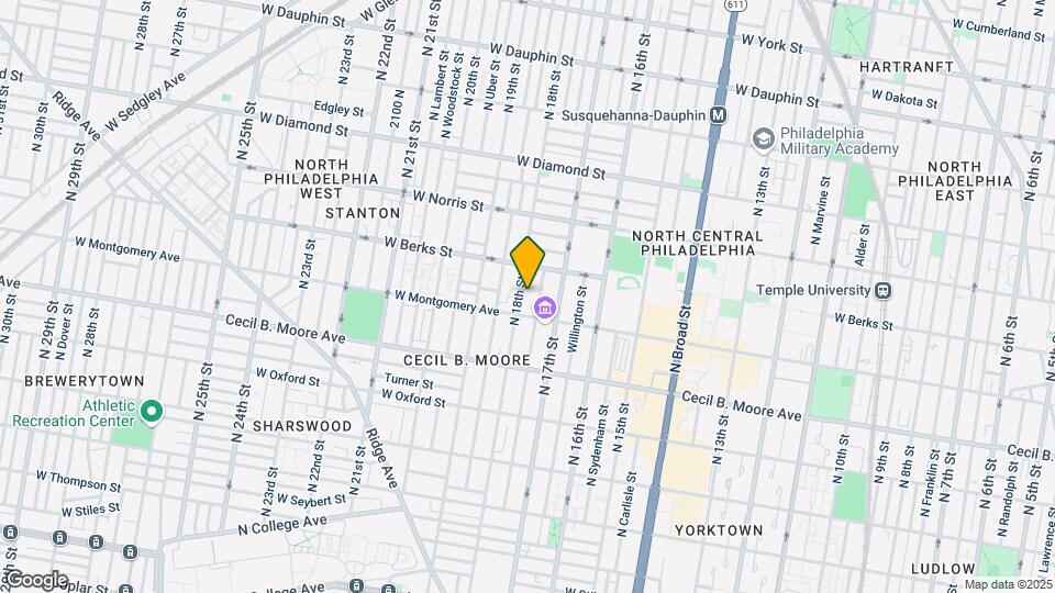 1815 N 18th St, Unit #1 Mapa y Detalles de la Ubicación