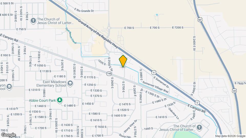 1098 S High Ridge Dr Map and Location Details