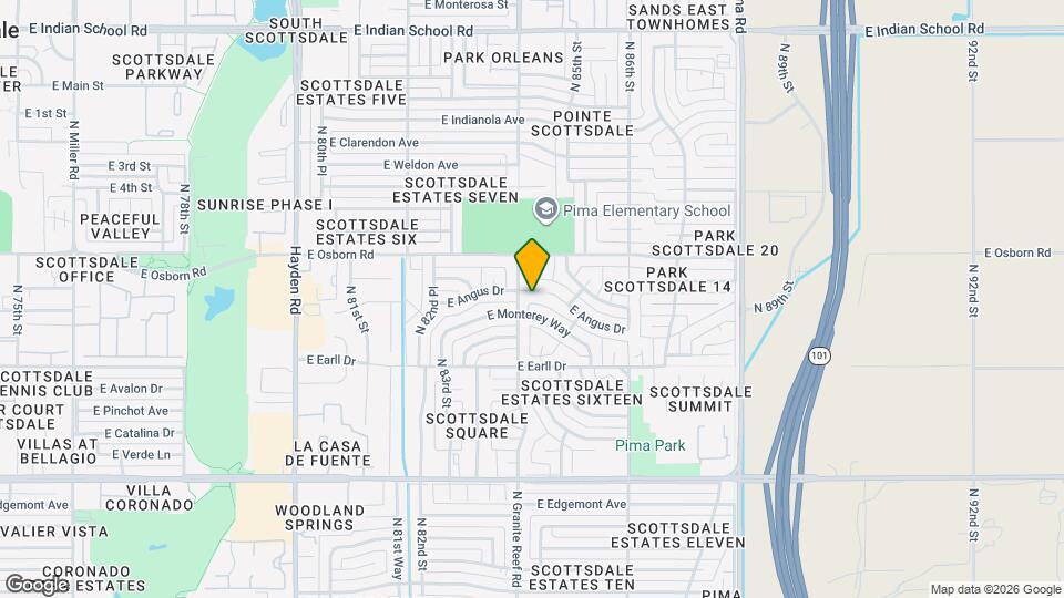 8407 E Angus Dr Map and Location Details