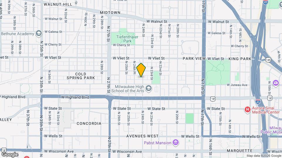 1221 N 24th St Map and Location Details