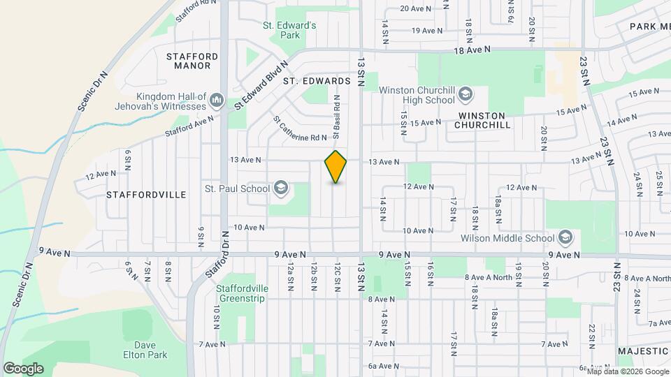 Half Duplex with Must-See Garage & Large Yard! Map and Location Details