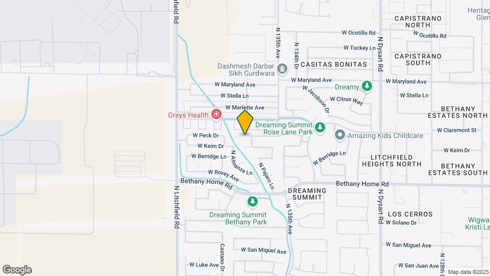 13617 W Peck Ct Map and Location Details