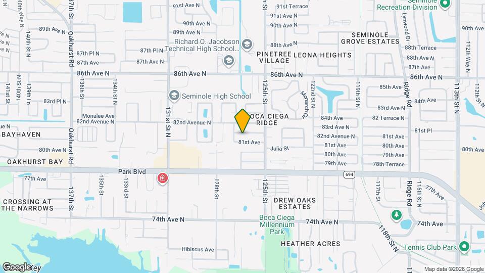 12644 81st Terrace Map and Location Details