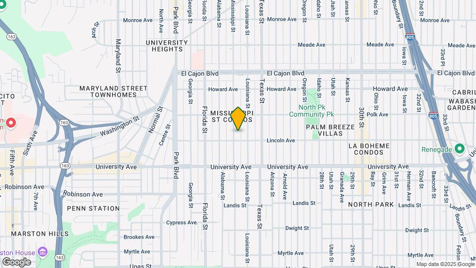 4021 Mississippi St Map and Location Details