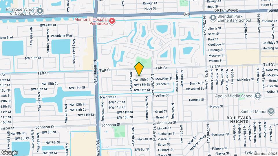 7701 NW 15th Ct Map and Location Details