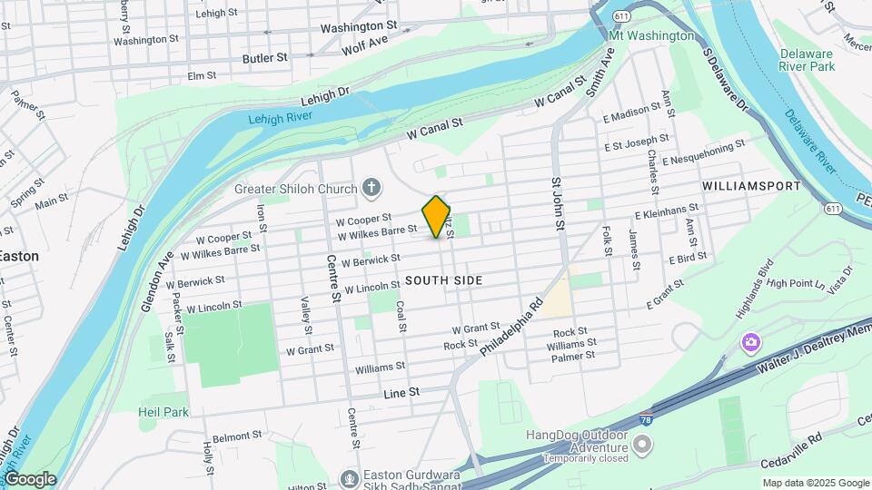 427 W Berwick St Map and Location Details