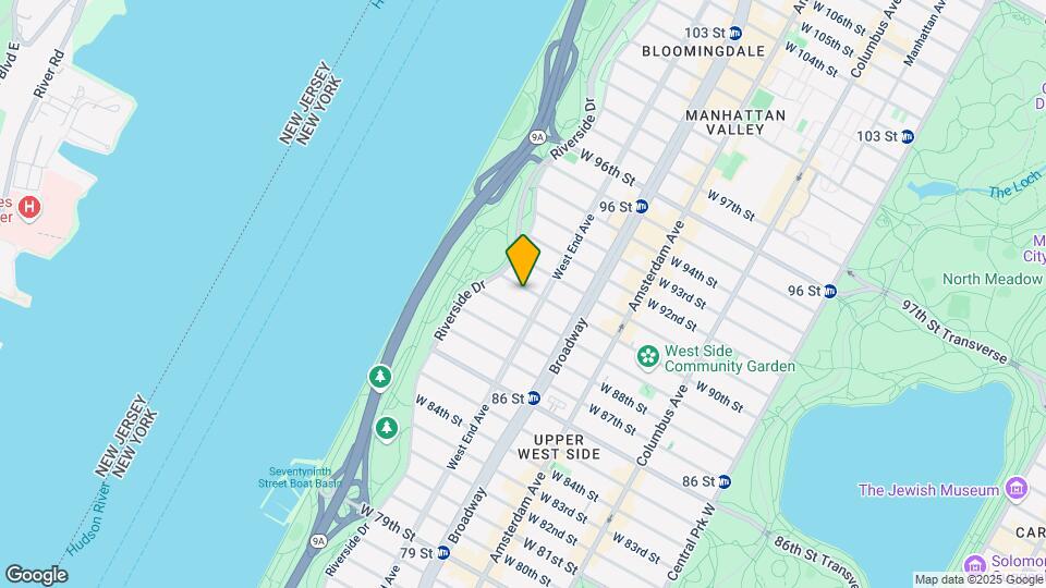 310 W 90th St Map and Location Details