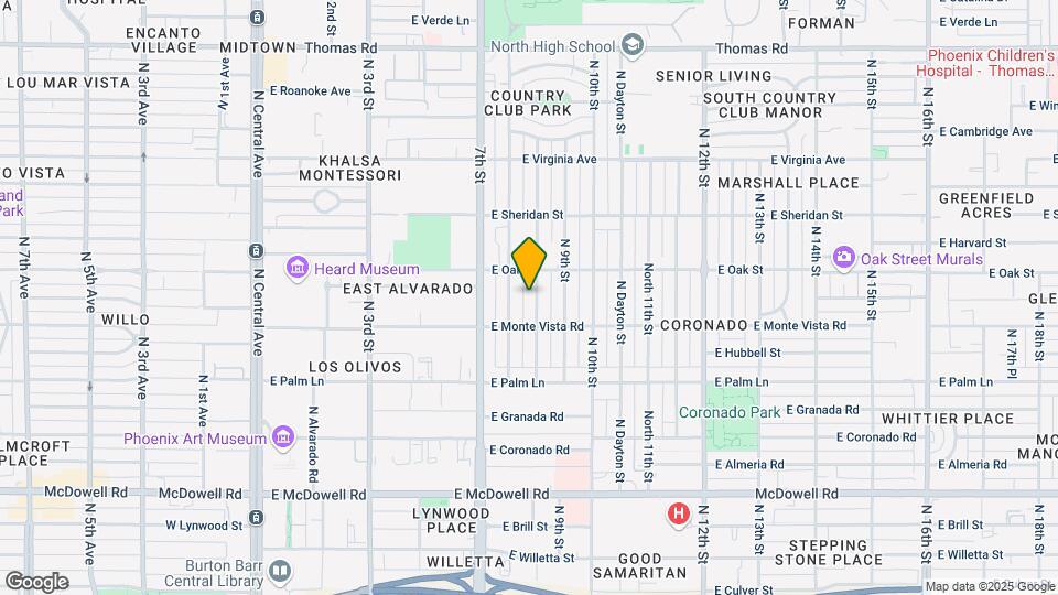 2226 N Richland St Map and Location Details