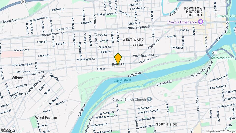 1112 Butler St Map and Location Details