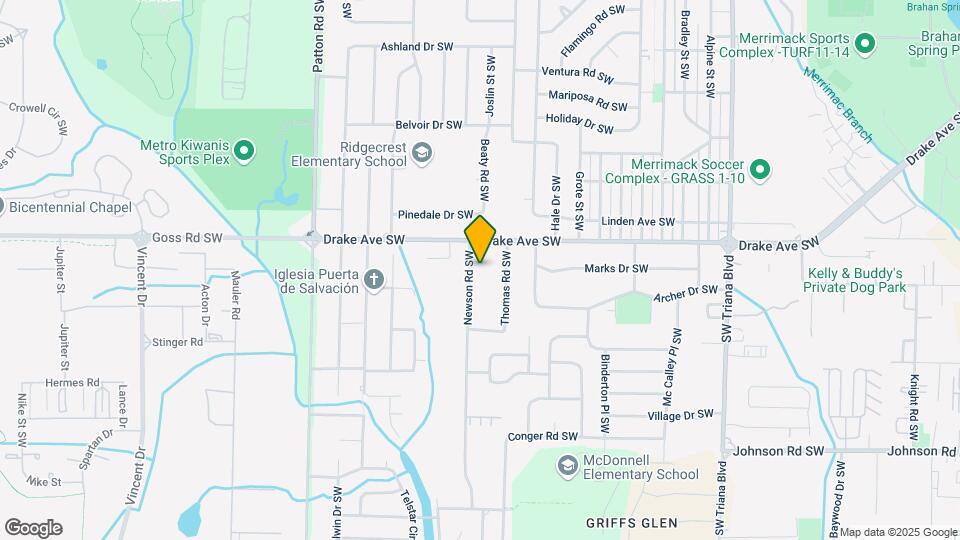 3815 Newson Rd SW Map and Location Details