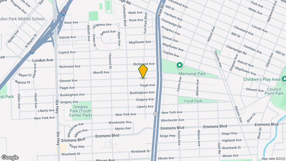 1353 Stewart Ave Map and Location Details