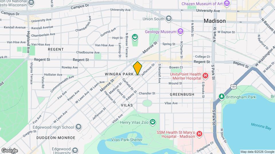 1606 Jefferson St Map and Location Details