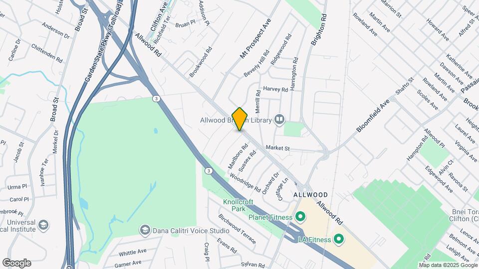 697 Allwood Rd Map and Location Details