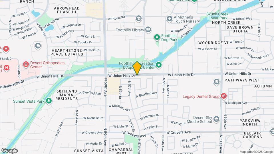 5642 W Villa Theresa Dr Mapa y Detalles de la Ubicación