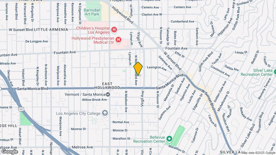 1144 N Westmoreland Ave Map and Location Details