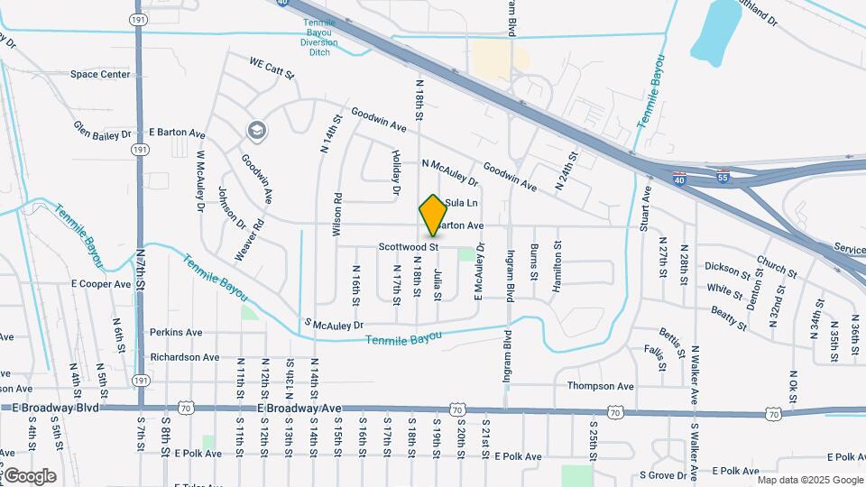 1808 Scottwood St Map and Location Details