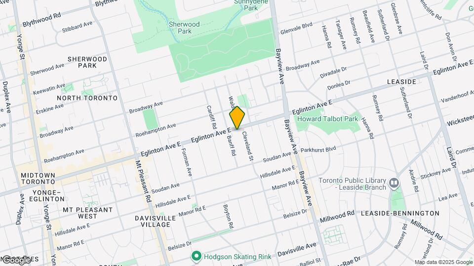 485 Eglinton Ave E Map and Location Details
