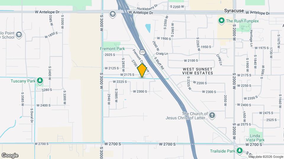 2216 S 2685 W Map and Location Details