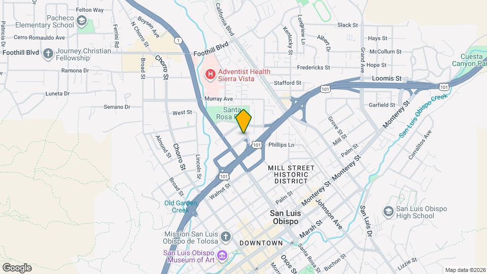 385 Lemon St Map and Location Details