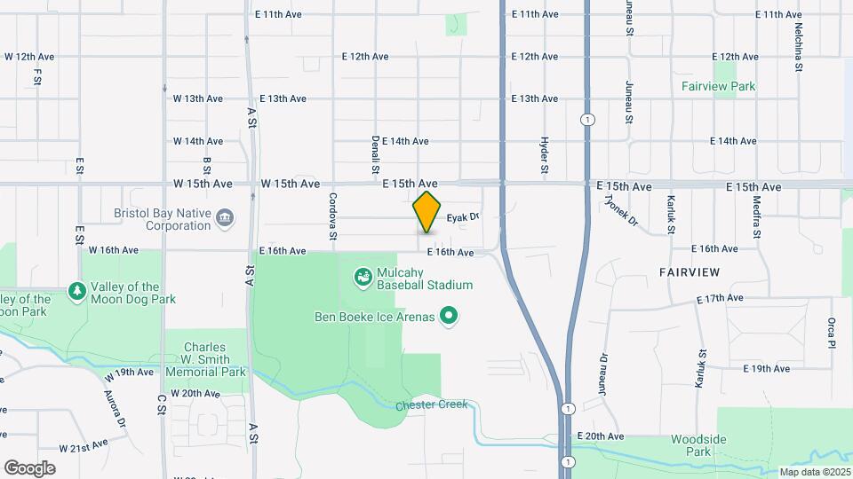 1599 Eagle St Map and Location Details