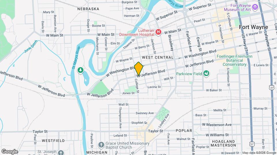 1125 W Jefferson Blvd Map and Location Details